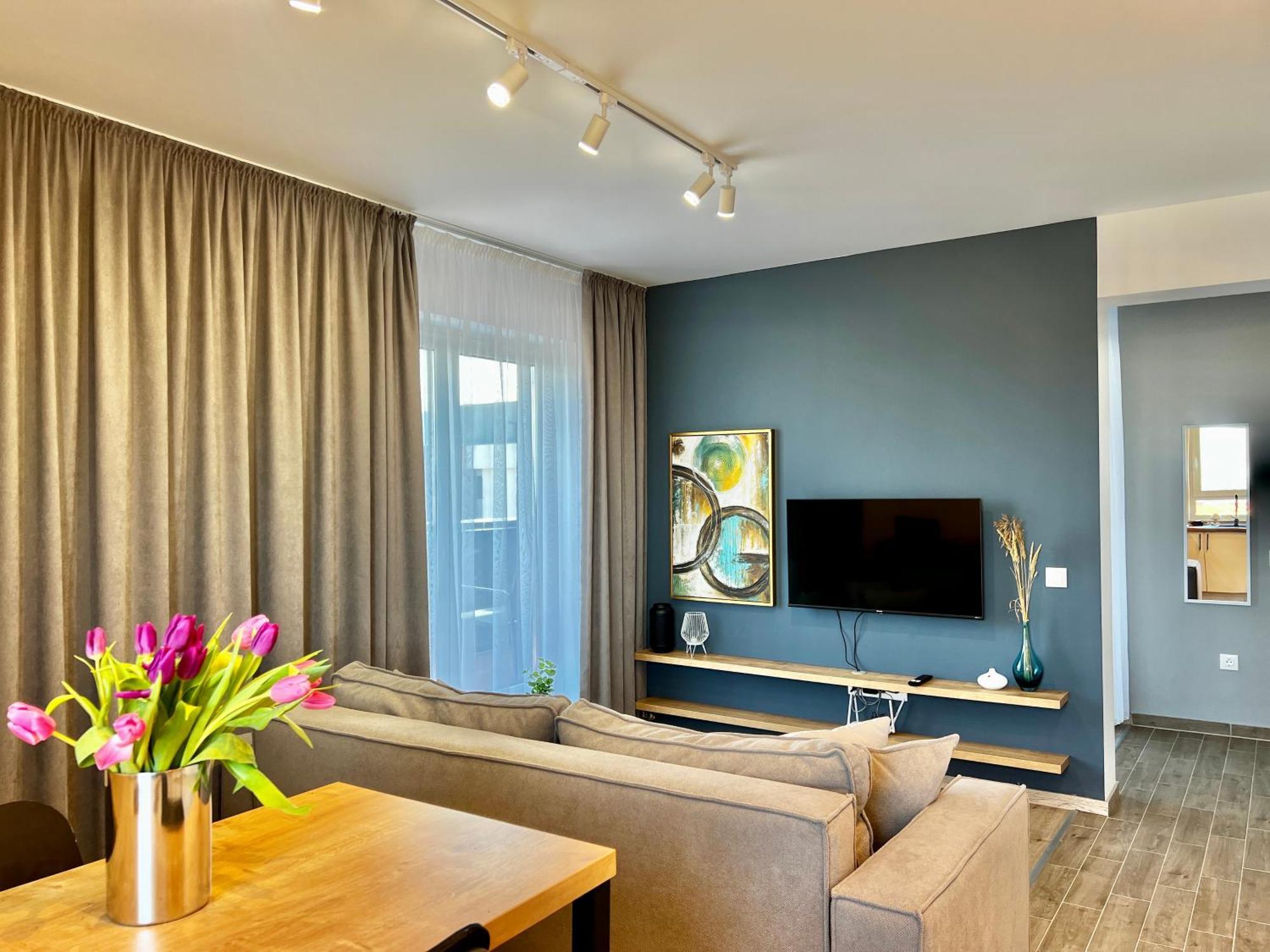 Apartment Blue Boho And